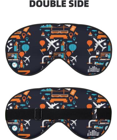 Creative Transport Sleep Mask | Adjustable Double-Sided Eye Mask | Soft Eye Covers for Sleep | Perfect Shading & Eye Edema Relief - Buy Online on GoSupps.com