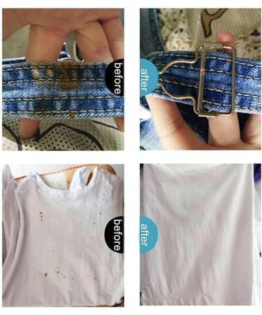 Homezo Fabric Rust Remover 250ml Fabric Rust Stain Remover Clothes Oil Stains Remover Waterless Clothing Cleaner Quick and Easy Dirt Spot Removal for Laundry for Various Clothes Fabrics (2pcs) - Buy Online on GoSupps.com