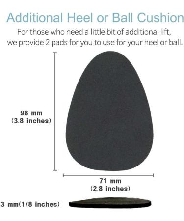 2 Left 1/8(3mm) Limb Leg Length Discrepancy Lifts with Shoe Fillers for Men and Women - Correct Uneven Hips (2 Lefts + 4 Fillers) - Buy Online on GoSupps.com