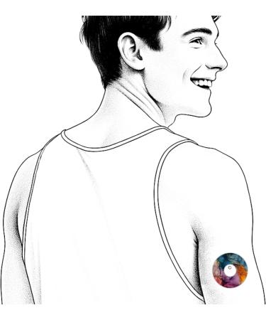 Diasticker Freestyle Libre 3 Sensor Plaster (5 pcs) | Waterproof Skin-Friendly Breathable | Colorful Smoke | Strong Self-Adhesive Fixation - Buy Online on GoSupps.com