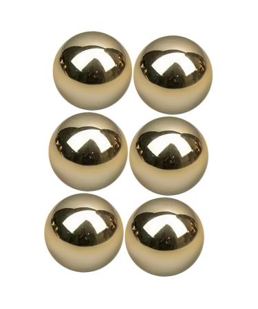 Tovinanna 6 Stk Gymnasic Ball from brass Hand exercise Gift Practical Balls Hand Balls Massage Devices Feature Tal Small Glatt Balls Golden Customs Local Land Glue Massagic Copper China Sport