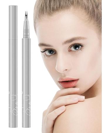 Black Eyeliner - Double Tip Eyelash Liner Eye Pencil - Waterproof Natural Lower Eyelashes Liner Black Make Up Pens for Girls Women Gray Brown - Buy Online on GoSupps.com