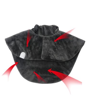 GOOWAFUR NACKSHODEITICKISE electrically heated breast-shoulder wrap with scarf |Temperature adjustable safe skin -friendly heating pillow shoulder warmer for cramps in the back women and men