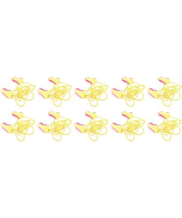 10 Pairs 32dB Noise Reduction PU Foam Earplugs with Cable - Ideal for Sleeping and Hearing Protection - Buy Online on GoSupps.com