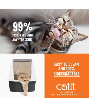 Catit Go Natural! Clumping Cat Litter with Lavender Scent - Eco-Friendly Pea Pod Formula 2 x 2.8 kg (5.6 kg) - International Shipping Available - Buy Online on GoSupps.com