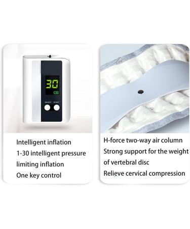 Cervical Neck Traction Device Adjustable Inflatable Neck Stretcher Collar Soft Cervical Support Relief for Stiffness Neck Pain Neck Curve Restorer 44cm - Buy Online on GoSupps.com