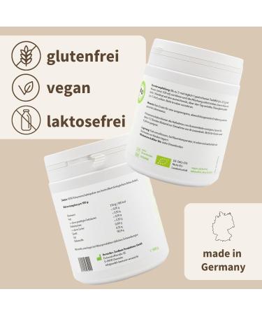  NaturaBIOM Organic psyllium husk powder 500g ground 99% purity 90% fiber Vegan gluten-free additive-free lab-tested ideal for mindful eating - Buy Online on GoSupps.com