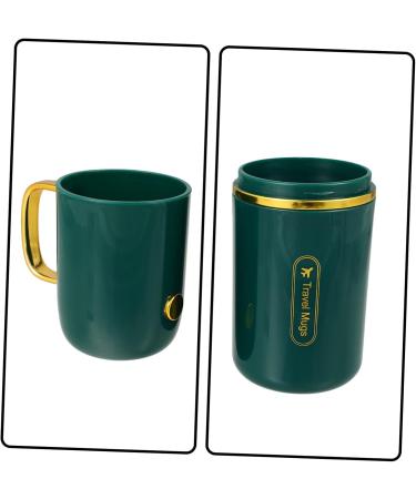 Travel Toothbrush Storage Box & Organizer | Children's Toothbrush Holder Cup | Mouthwash Cups | Green PP Rack - 20.5x12x7CM - Buy Online on GoSupps.com