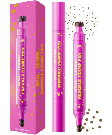 Fake Freckle Felttip Pen28ml Water Resistant Face Stamp Long Lasting Double Sided Face Painting Tool for Women Halloween Effects Daily Use - Buy Online on GoSupps.com