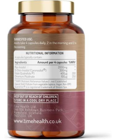 Inositol Complex Capsules | PCOS Support with Myo & D Chiro-Inositol | 180 Capsules | Enhanced with Folate & Chromium | Vegan Friendly | UK Made - Buy Online on GoSupps.com