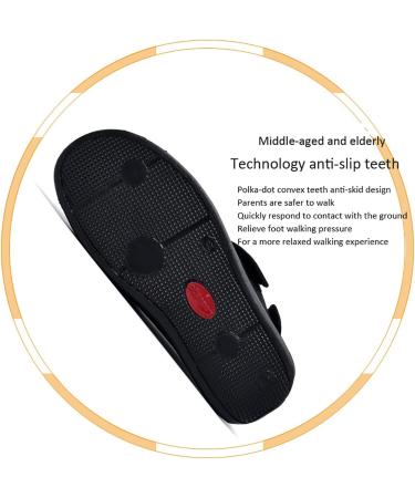 Buy Diabetic Edema Shoes for Men - Lightweight Walking Shoes with Rubber Sole & Memory Foam - Adjustable Bar-Strap Slippers - Size 11.5 Black - Buy Online on GoSupps.com