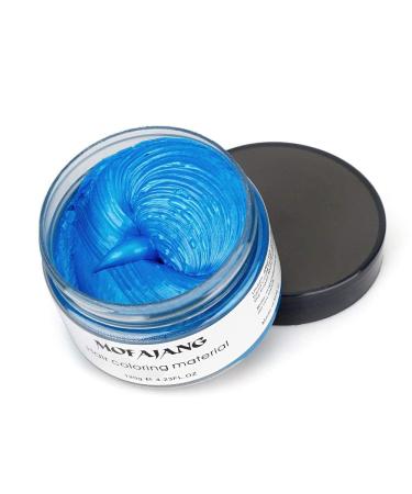 Blue Hair Coloring Wax - Instant Matte Hairstyle Mud Cream for Kids, Men and Women - Perfect for Cosplay and Nightclub Transformation - Buy Online on GoSupps.com