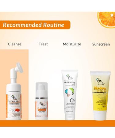 PUB Vitamin C Foaming Face Cleanser 100ml | Exfoliating Face Wash for Women & Men | Evens Skin Tone Reduces Fine Lines & Wrinkles - Buy Online on GoSupps.com