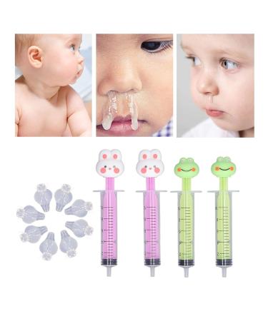 4pcs Nasal Aspirator Baby Professional 10ml Baby Nasal Irrigator Reusable Clean Silicone Nasal Tips - Buy Online on GoSupps.com