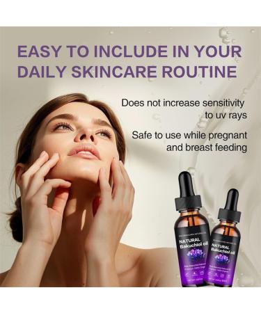 Natural Bakuchiol Oil Premium 100% Organic Anti-Aging Facial Oil 2.02 fl oz for Sensitive Aging Acne-Prone Skin Reduces Fine Lines Improves Texture - Buy Online on GoSupps.com