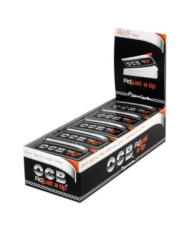 OCB Adjust a Tip Filter Tips 25 Booklets of 32 Sheets
