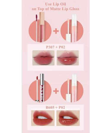 COLORKEY Crystalline Aqua Lip Oil (P01) | Deep Moisturizing Lip Care for Dry Lips - Clear Gloss with Sheer Tint, Moisturizing Plant Extracts, Non-Greasy Formula - Buy Online on GoSupps.com