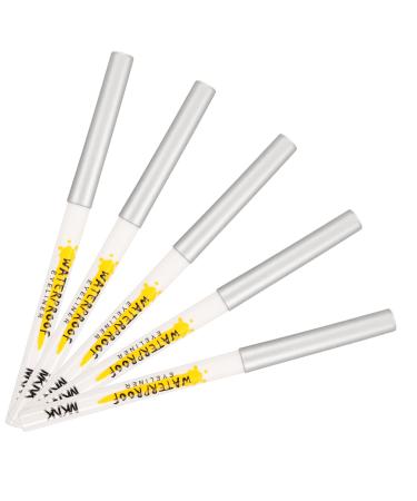 POPETPOP 5pcs White Lying Silkworm Pen Crayons Eyeshadow White Eyeliner Liquid Highlighter Pen Girl Cosmetics