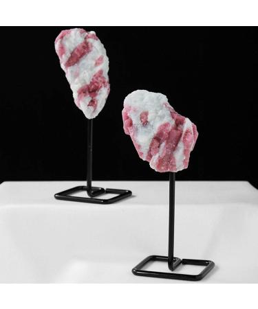 Crystal Rough Natural Rough Stones Pink Tourmaline with Display Stand Pink Crystal Original Speciment Raw Tourmaline of Plum Blossom for Home Decor Jewelry DIY Reiki Wicca Stone Set - Buy Online on GoSupps.com