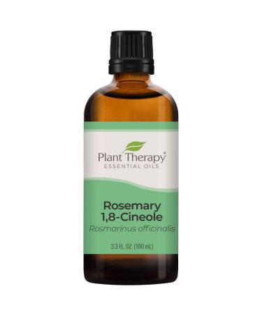 Plant Therapy Rosemary Essential Oil for Hair Growth 100% Pure Undiluted Natural Aromatherapy for Diffuser & Rosemary Oil for Hair & Scalp Therapeutic Grade 100 mL (3.3 oz)