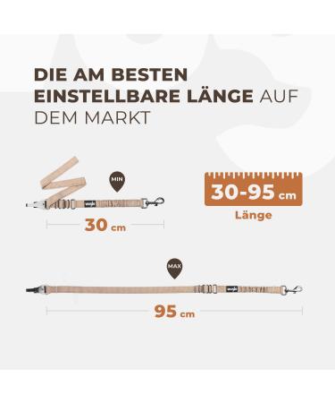 Buy Wuglo Adjustable Dog Seat Belt for Car - Universal Safety Buckle for Dogs & Child Safety Seat (Beige) | Shop Now! - Buy Online on GoSupps.com