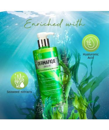 Derrma.fiique Aqua Cloud Hydrating Shower Gel 500ml | Body Wash for Sensitive & Normal Skin | Seaweed Extract & Hyaluronic Acid | Dermatologist Tested - Shop Internationally - Buy Online on GoSupps.com