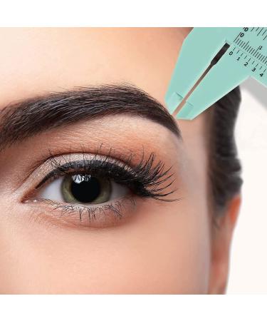 Pasuihcay Eyebrow Measuring Ruler Brow Mapping Ruler Tool Double Scale Ruler for Student Office - Buy Online on GoSupps.com