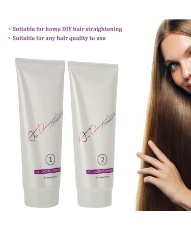 2pcs 260ml Professional Hair Straightening Cream - Hydrating Moisturizer for Frizzy Dry Damaged Hair - Buy Online on GoSupps.com