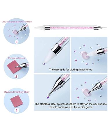 1500 Self-Adhesive Rhinestones - 6 Sizes Glittering Crystal Gemstones for Nails Clothing & Crafts + Tweezers & Picker Pen - Buy Online on GoSupps.com