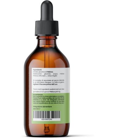  VONDERWEID Alcohol-Free Melissa Mother Tincture | Melissa Officinalis Drops | Melissa for Mental Wellbeing | Ultrasonic Extraction | Vegan Alcohol-Free | 100 ml - Buy Online on GoSupps.com