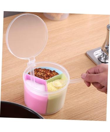 Zerodeko 3pcs Kitchen Tools Storage Container Condiment Dispenser Seasoning Box Round Kitchenware mediumx3pcs As Shownx3pcs - Buy Online on GoSupps.com