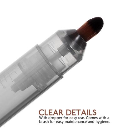 FRCOLOR Hair Oil Applicator Bottle | Clear Twist Top Scalp Care Comb | 11.3x2cm Squeeze Plastic Bottle for Roots Supplies - Buy Online on GoSupps.com