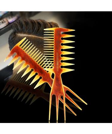 BbteK Combing Brush for Men and Women Hair Comb Double-sided Comb Texture Shape Suitable for Large-back Wide-tooth Comb Tip-tail Flat Comb Household Items for Men and Women Barber Comb Comb for Curly A1pc - Buy Online on GoSupps.com