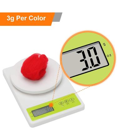 Coitak 72 Colors Wool Roving for Needle Felting & Spinning - DIY Craft Material - Buy Online on GoSupps.com