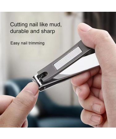 Nail Clipper Set Fingernail & Toe Nail Slanted Edge Nail Cutting Clippers Nail Clippers with Ergonomic Lever Stainless Steel Portable Nail Cutter Set with Nail File - Buy Online on GoSupps.com