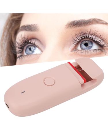 Qukaim Mini Eyelash Curler Electric Heated Eyelash Curler USB Rechargeable Mini Pink Constant Temperature Lasting Styling - Buy Online on GoSupps.com