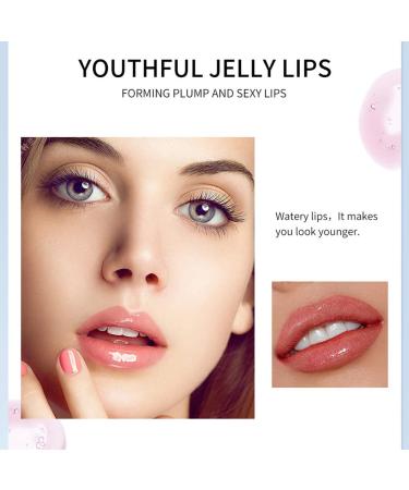 Lucoss Vitamin B+C Plumping Lip Gloss - Shimmer Lip Volumizer in Clear Pink Blue & Orange | International Shipping - Buy Online on GoSupps.com