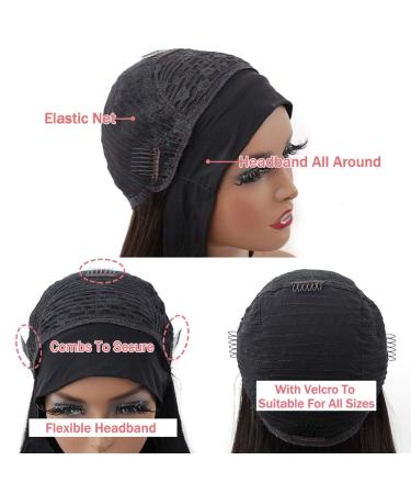 16-Inch Body Wave Headband Wig | Glueless Human Hair for Black Women - 150% Density - Buy Online on GoSupps.com