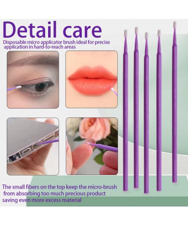 Micro Swabs 100pcs for Eyelash Extensions | Disposable Micro Applicator Brush | Makeup & Personal Care - A-Purple with Carrying Case - Buy Online on GoSupps.com