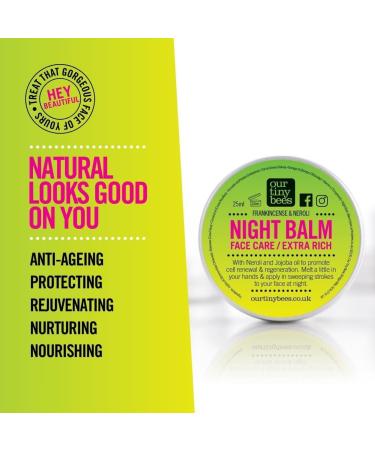 Frankincense and Neroli Face Balm |100% Natural Balm | Deeply Moisturising & Replenishing Night cream. By Our Tiny Bees Skincare 27ml. Frankincense Oil for Skin Natural skincare - Buy Online on GoSupps.com