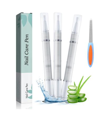 3 pieces of nail care pen nail fungus nailing nail care pen nail fungus treatment fast intensive for well -groomed fingernails & toenails with tea tree oil vitamin E & aloe vera