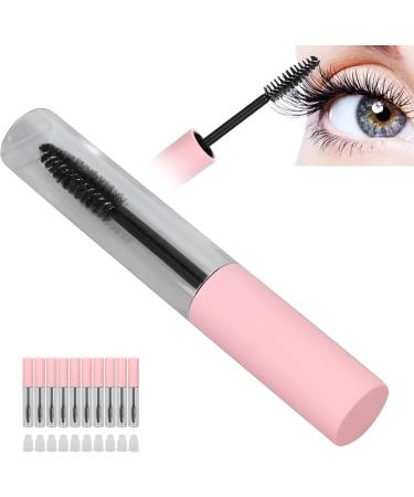 10pcs 10ml Eyelash Growth Liquid Empty Tube Glue Bottle Reusable Mascara Bottle Diy Cosmetic Empty Bottle Pink Compact for Travel Beauty - Buy Online on GoSupps.com