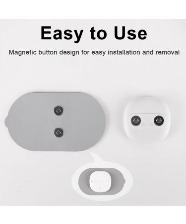 puersit Wireless TENS Machine Pads 4 Pack TENS Unit Replacement Pads 2"x3" Reusable Self Adhesive Electrodes with Premium Quality Non-Irritating Design for Muscle Stimulator Electrotherapy Grey-pads - Buy Online on GoSupps.com