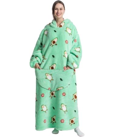 RCBmn Oversized Ceiling Hoodie Sweatshirt - Green Avocado - Extra Long Unisex Soft Hoodies for Women & Men | International Shipping - Buy Online on GoSupps.com