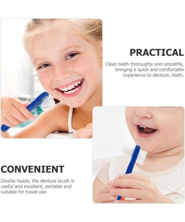JECOMPRIS 8-Part Prosthesis Brush Set - Hard Solid Heads & Flat Bristles for Cleaning Artificial Teeth & Braces - Ideal for Dentures & Mouthguards - Buy Online on GoSupps.com