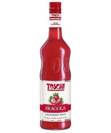Toschi Strawberry Toschi Toschi Cocktail Syrups 1 Liter + Italian Gourmet Pulp 400 g Set of 3