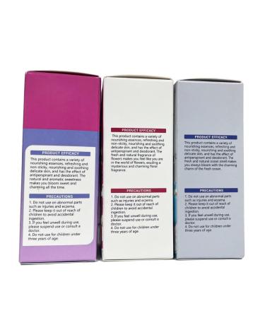 Beauty Host Deodorant Roller Set of 3 Floral World Ocean Wind Sweet Kiss Scents - Buy Online on GoSupps.com