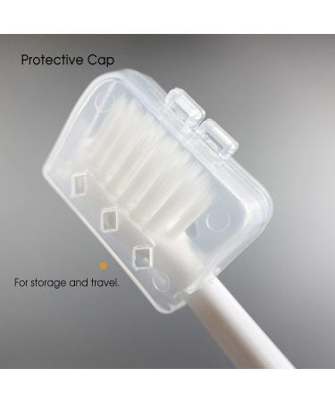 MISOdental Advanced Children's Manual Toothbrush Set - Soft Bristles, Small Head, Refreshing - 4 Pcs, Made in Korea - With Protection Caps - Buy Online on GoSupps.com