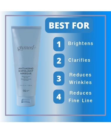 GlyMed Plus Anti-Aging Exfoliant Masque - 4 Ounce | Improve Skin Firmness Tone & Texture - Step 02 - Buy Online Internationally - Buy Online on GoSupps.com