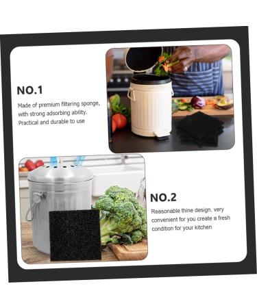 HOMSFOU 6S Tinner Replacement Filter - Kitchen Compost Container & Household Waste Bin Filter | Eco-Friendly Sponge Pillow for Efficient Waste Management - Buy Online on GoSupps.com